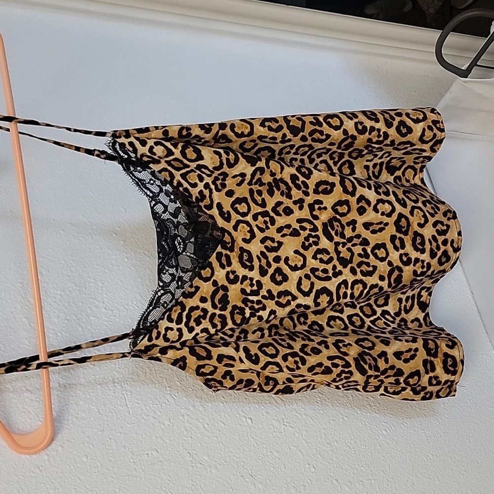 Forever21 cheetah print top/cami Small